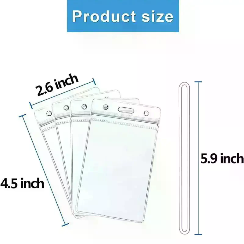 10 Buah Tempat Lencana ID Plas - Lanyard Badge Holder ulasan dan harga