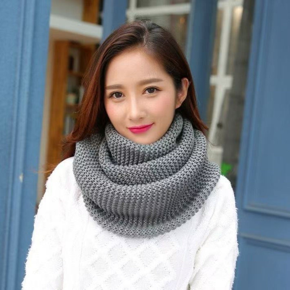 Syal Lingkar Infinity Warna So - Silk Neck Scarf ulasan dan harga