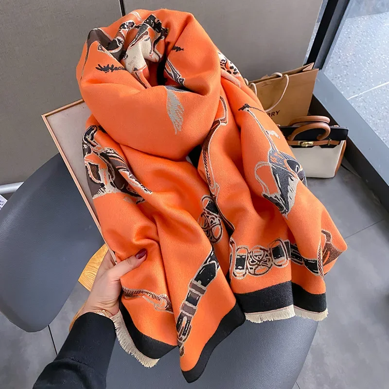 Syal pasmina hangat mewah 2024 - Woven Scarf Blanket ulasan dan harga