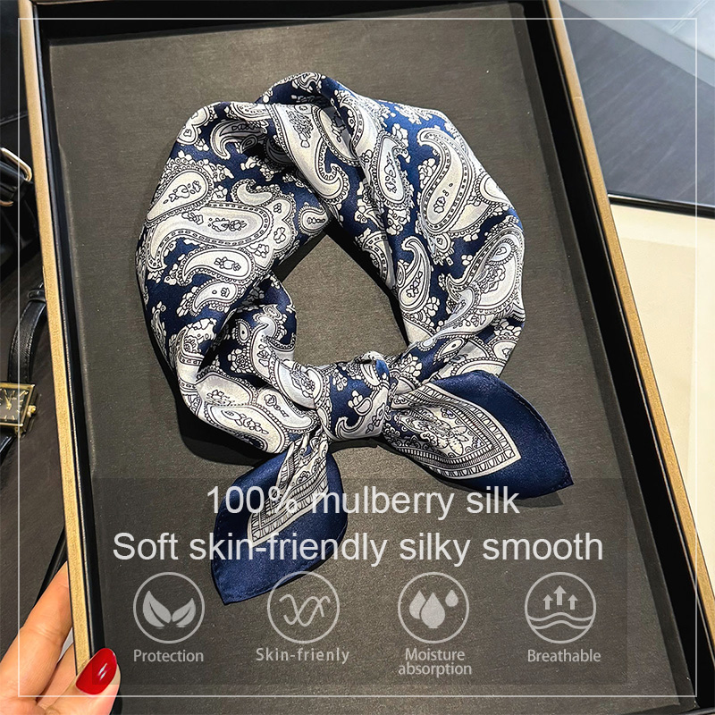 Syal Sutra Murbei 100% Mewah W - Face Scarf Mask ulasan dan harga