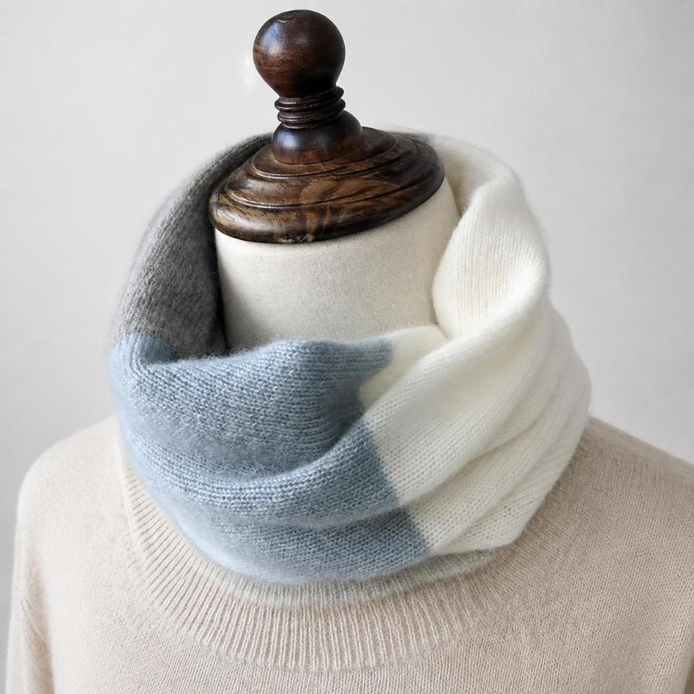 Syal Infinity dengan Warna yan - Infinity Scarf Knit ulasan dan harga
