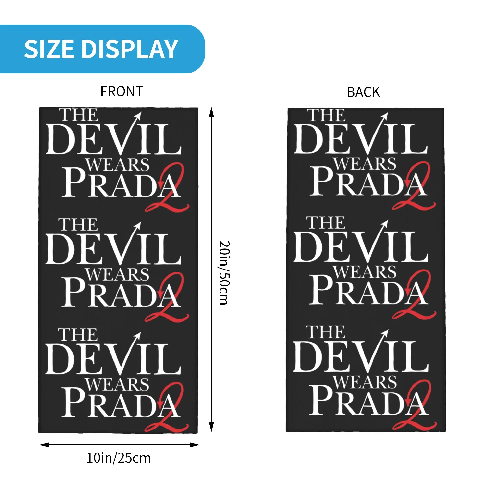 Film Komedi Baru The Devil Wea - Neck Warmer Tube ulasan dan harga
