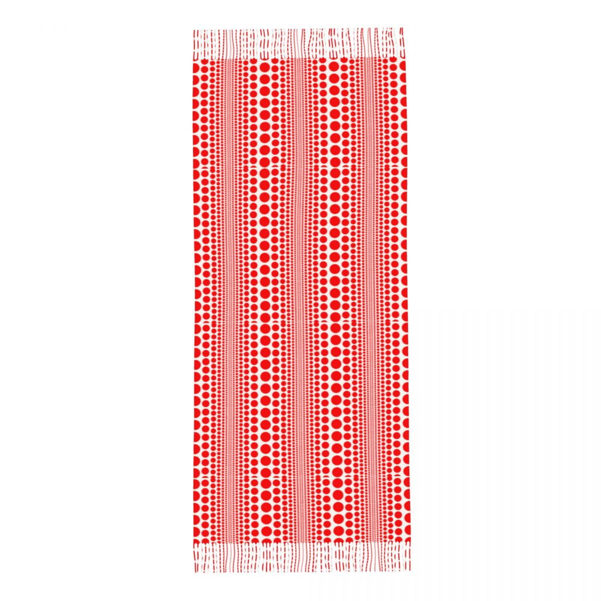 Syal Polkadot Merah dengan Mot - Infinity Scarf Knit ulasan dan harga
