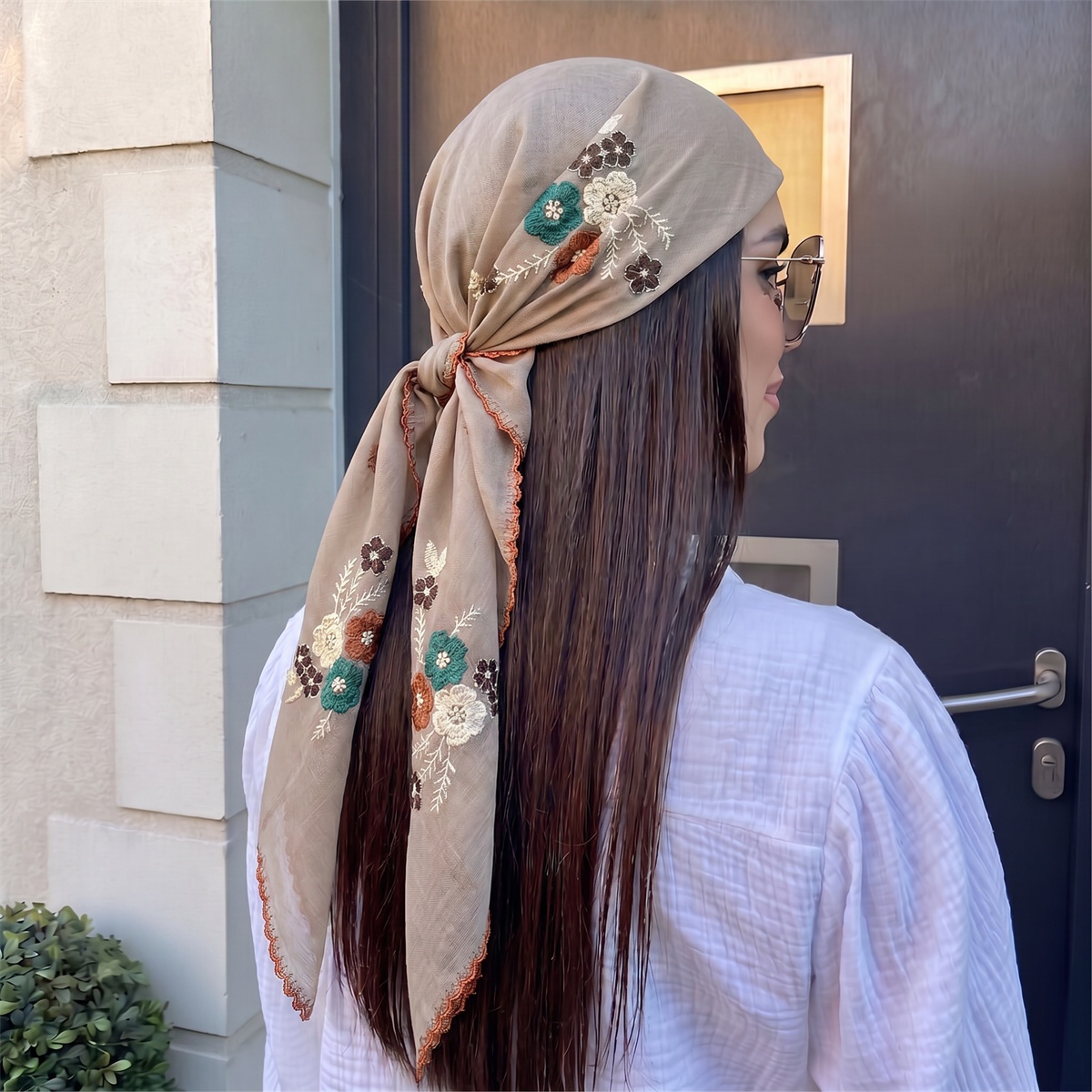 Syal Persegi Jilbab Bandana Sa - Face Scarf Mask ulasan dan harga
