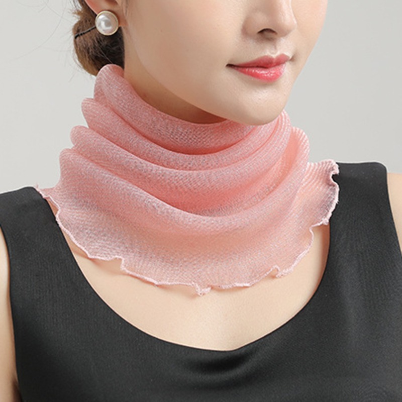 Syal kerah leher sifon musim p - Silk Neck Scarf ulasan dan harga