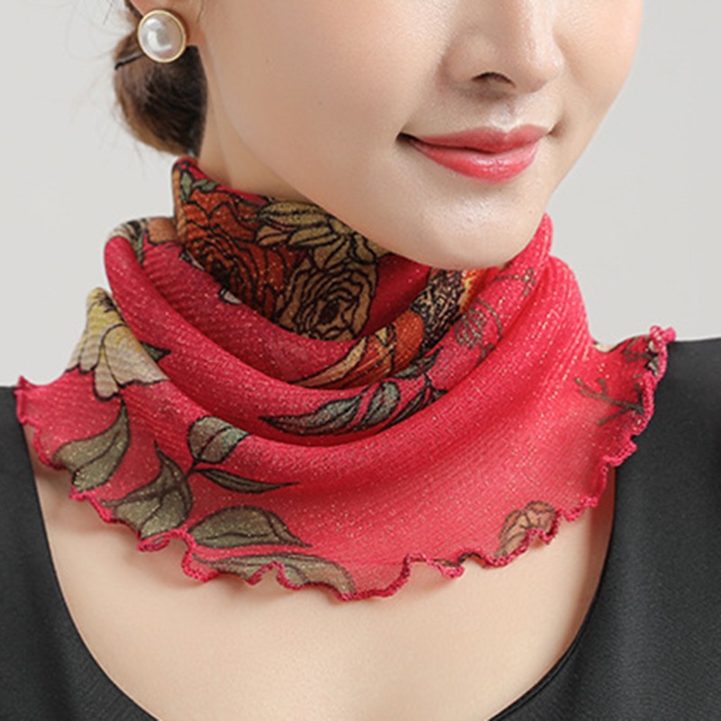 Syal kerah leher sifon musim p - Silk Neck Scarf ulasan dan harga