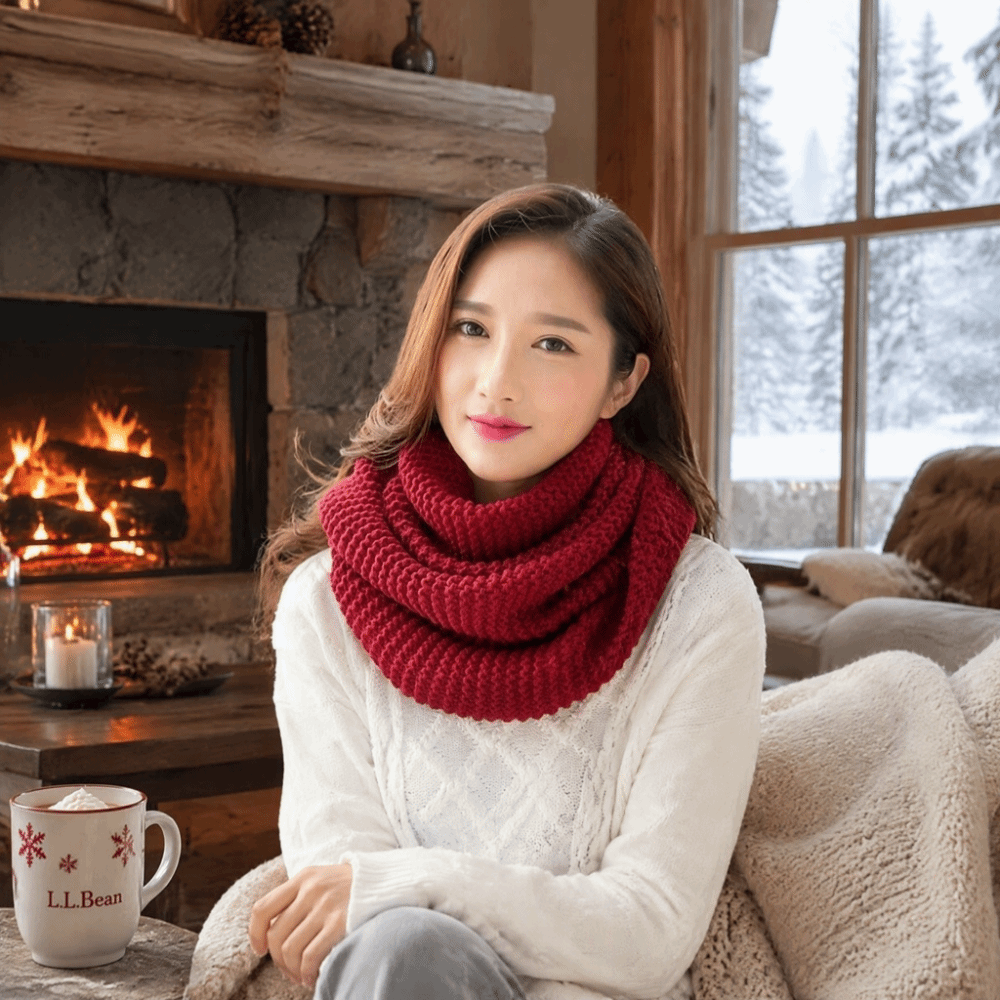 Syal Lingkar Infinity Warna So - Infinity Scarf Knit ulasan dan harga