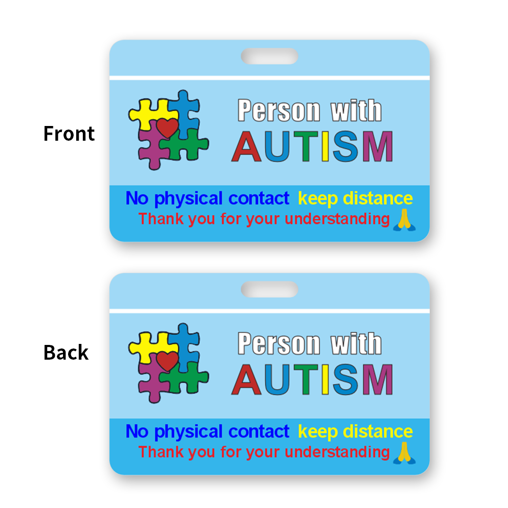 Kartu Identitas Autisme dengan - Lanyard Badge Holder ulasan dan harga