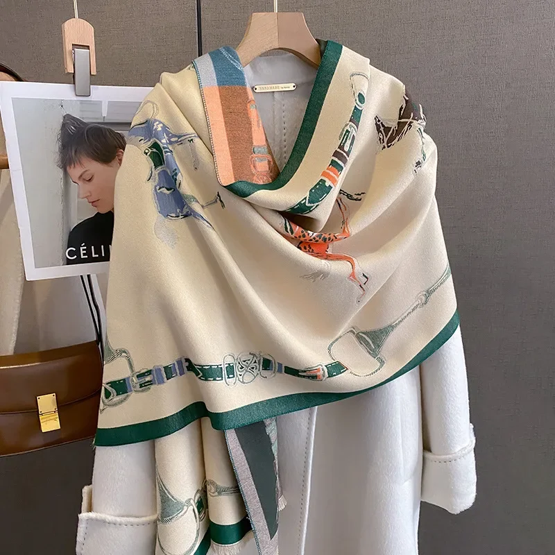 Syal pasmina hangat mewah 2024 - Woven Scarf Blanket ulasan dan harga